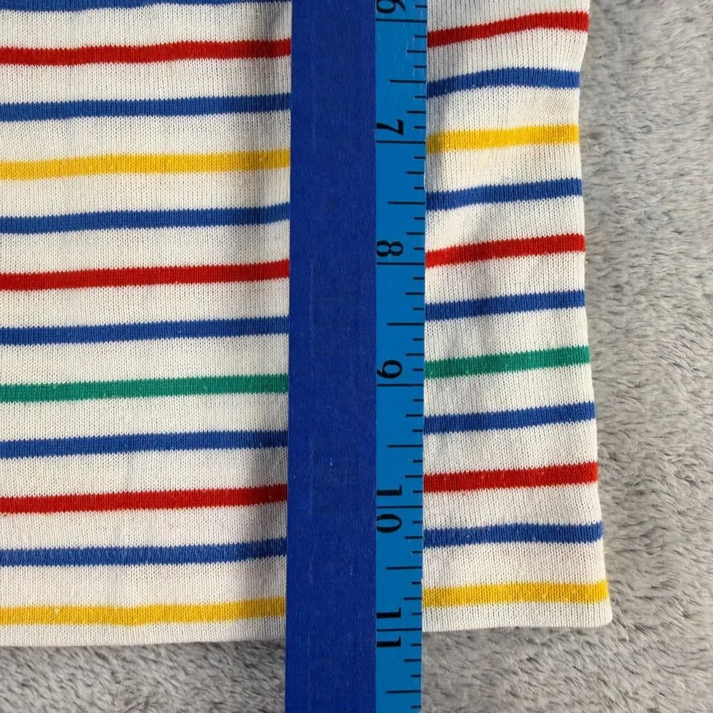 Vintage 70s Health-Tex Baby Toddler Outfit 2pc Striped Shirt Shorts USA Made